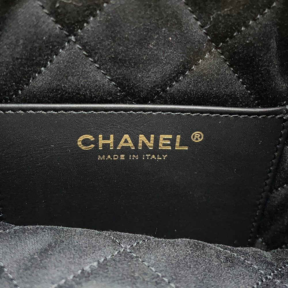 CHANEL CHANEL22 ChainShoulder Bag BlackAS3980 Shiny Calf Leather Size Mini