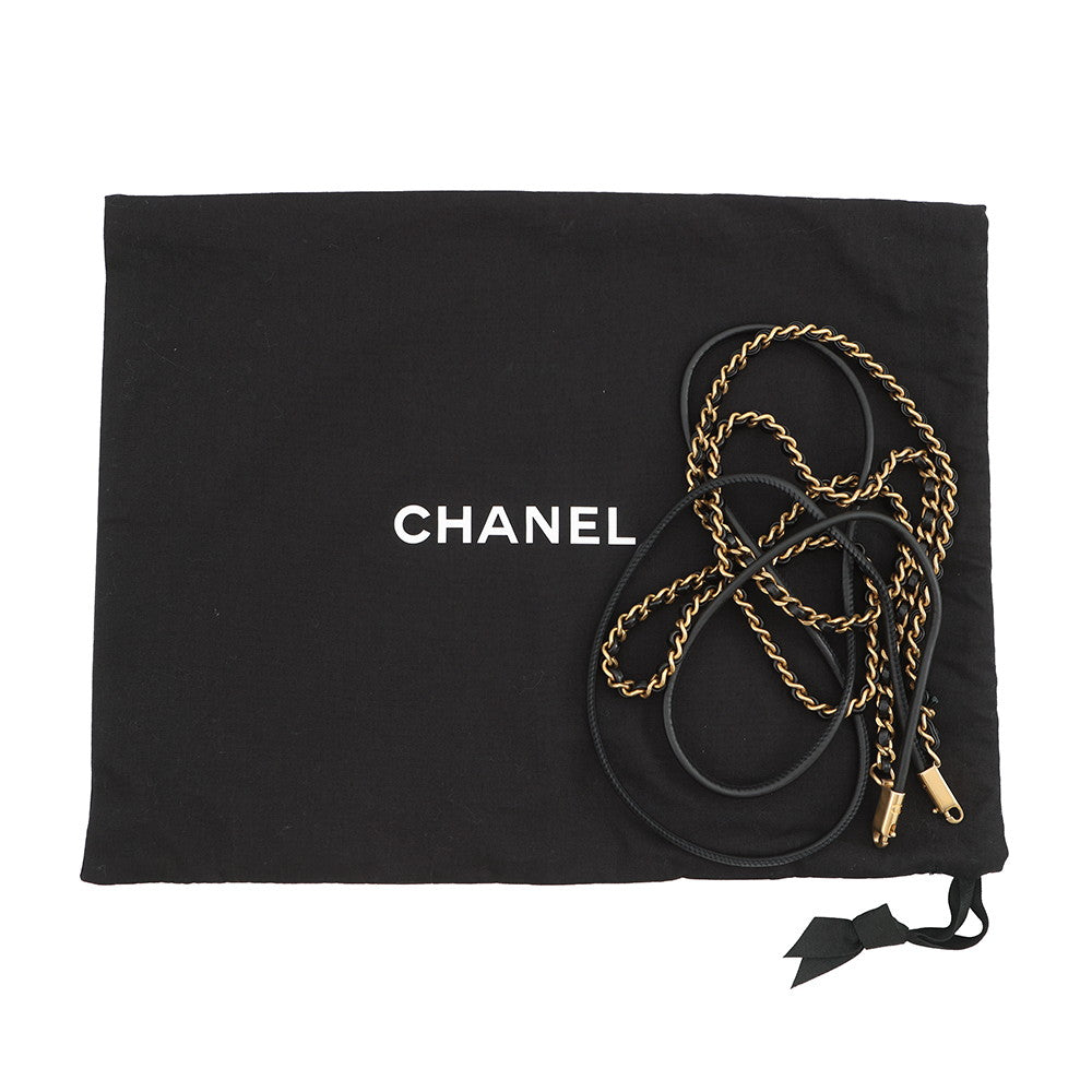 CHANEL CHANEL22 ChainShoulder Bag BlackAS3980 Shiny Calf Leather Size Mini