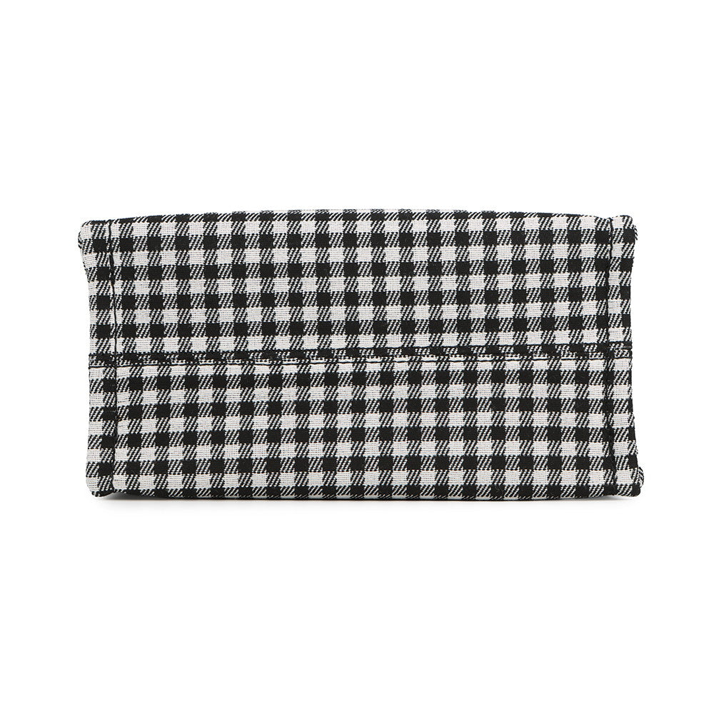 CELINE Kabatais 2-Way Bag White/Black199162 Canvas Leather Size Small