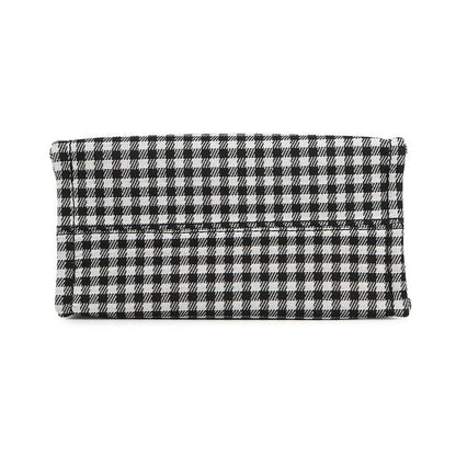 CELINE Kabatais 2-Way Bag White/Black199162 Canvas Leather Size Small