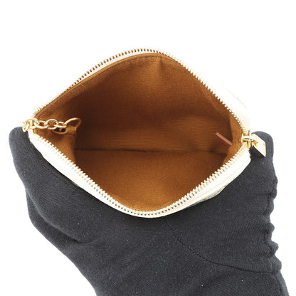 CELINE Coin purse with Triomphe logo White10C662CA2 PVC