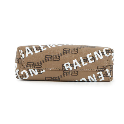 BALENCIAGA Large shopping bag Brown/Black693805 PVC Leather