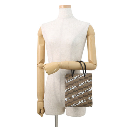 BALENCIAGA Large shopping bag Brown/Black693805 PVC Leather