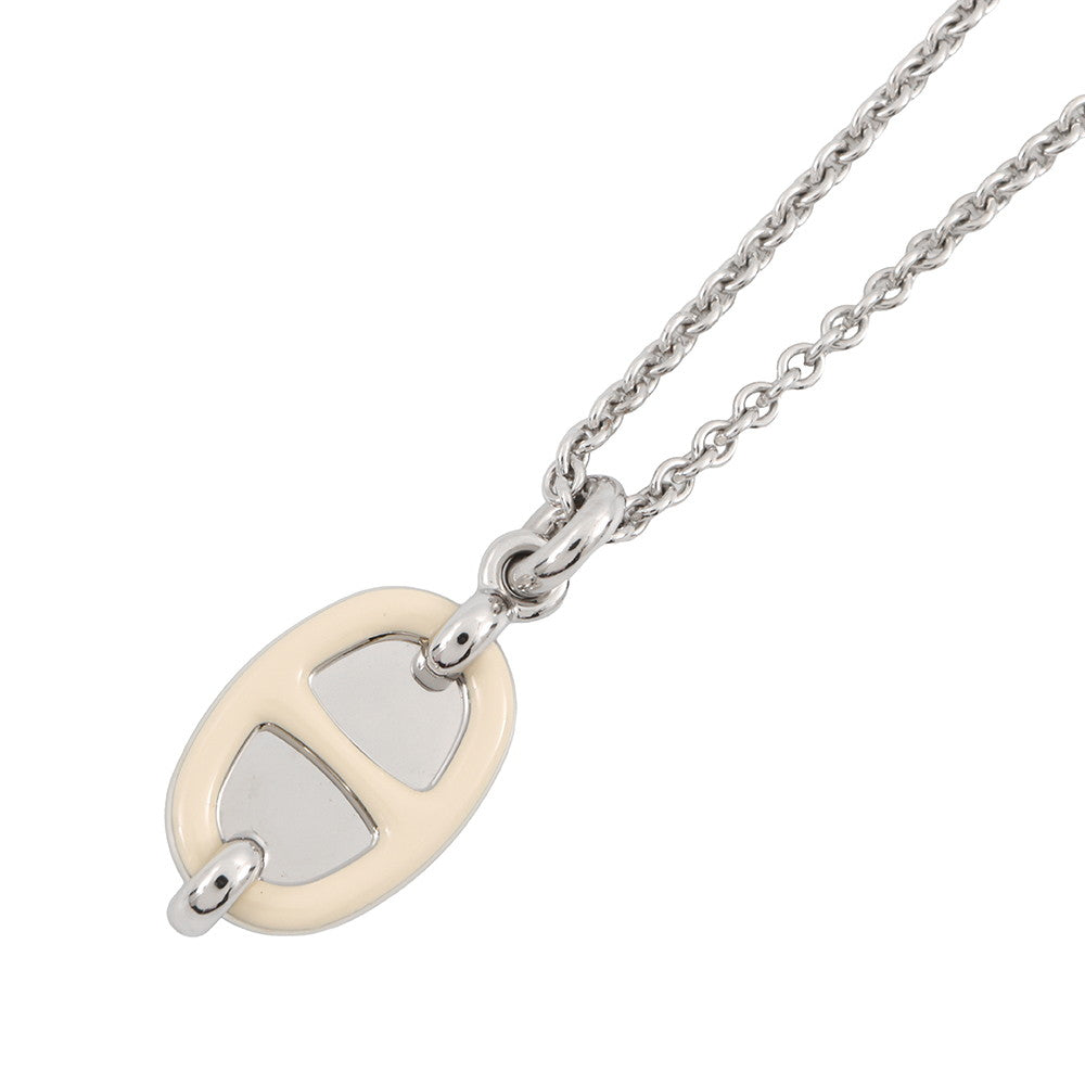 HERMES Mini Mayon Necklace Size PM claim Lacquer Metal
