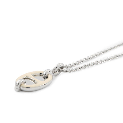 HERMES Mini Mayon Necklace Size PM claim Lacquer Metal