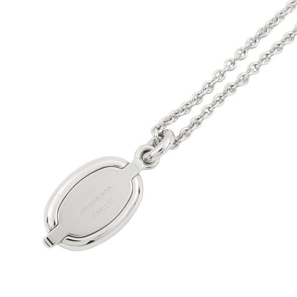 HERMES Mini Mayon Necklace Size PM claim Lacquer Metal