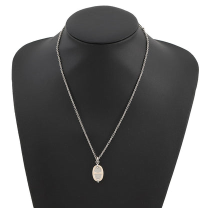 HERMES Mini Mayon Necklace Size PM claim Lacquer Metal