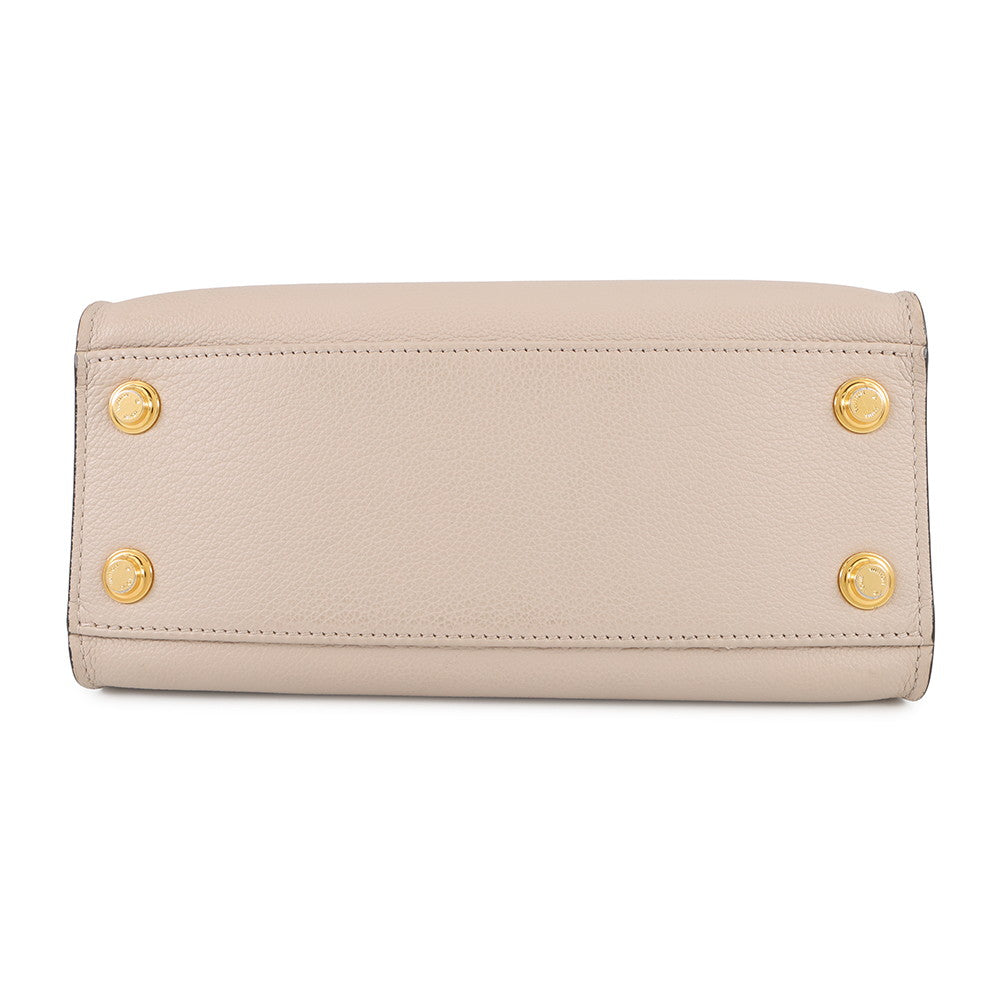 LOUIS VUITTON On My Side Greige/Light BlueM57729 Monogram Calf Leather Size PM