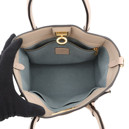 LOUIS VUITTON On My Side Greige/Light BlueM57729 Monogram Calf Leather Size PM