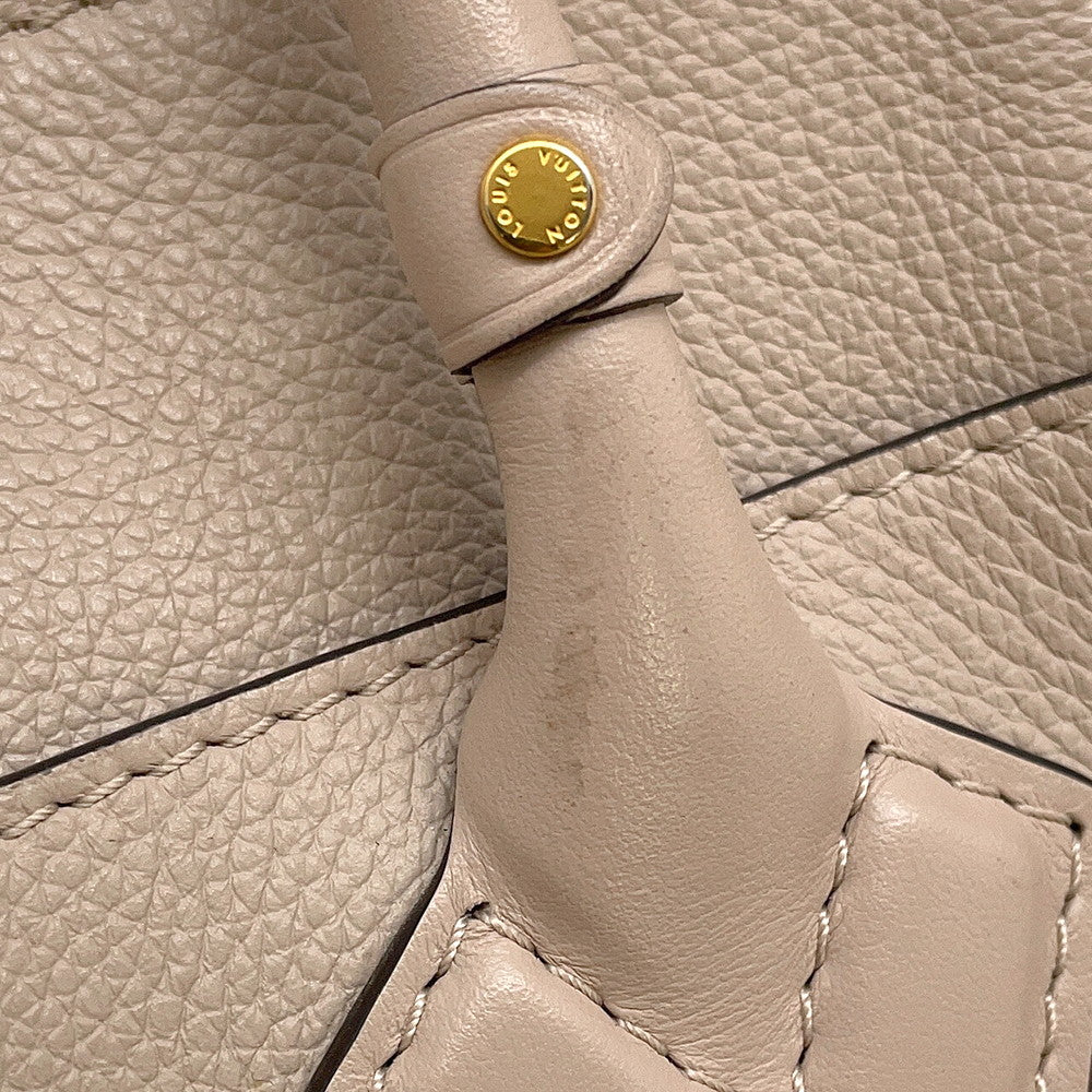 LOUIS VUITTON On My Side Greige/Light BlueM57729 Monogram Calf Leather Size PM