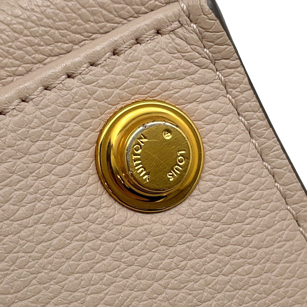 LOUIS VUITTON On My Side Greige/Light BlueM57729 Monogram Calf Leather Size PM