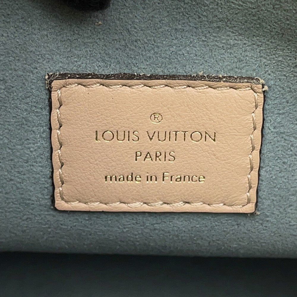 LOUIS VUITTON On My Side Greige/Light BlueM57729 Monogram Calf Leather Size PM