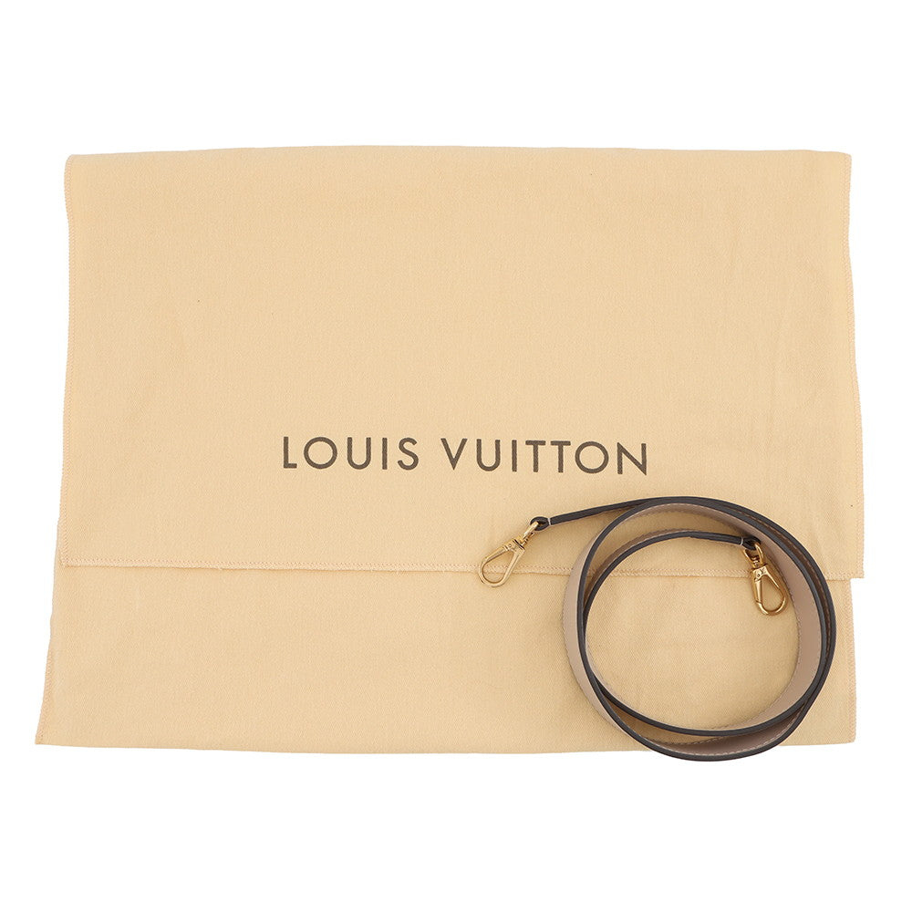 LOUIS VUITTON On My Side Greige/Light BlueM57729 Monogram Calf Leather Size PM