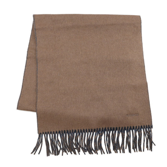 HERMES Cashmere Scarf "Rectoverso" Etoupe / Blue・Ardoise Cashmere100%