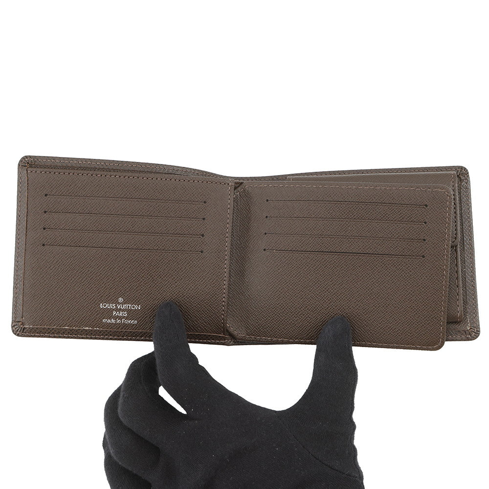 LOUIS VUITTON Portefeuille Florin GrizzlyM31118 Taiga Leather