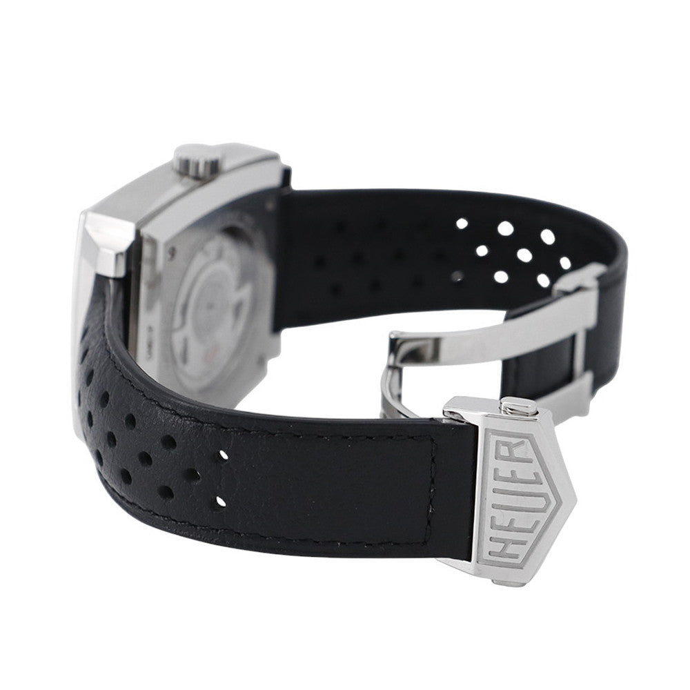 TAG HEUER Monaco Chronograph Calibre W39mm Stainless Steel Leather Blue DialCAW211P.FC6356
