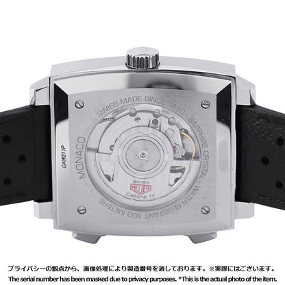 TAG HEUER Monaco Chronograph Calibre W39mm Stainless Steel Leather Blue DialCAW211P.FC6356