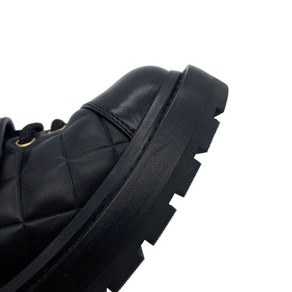 CHANEL CC Logo Short Boots BlackG39516 Leather Size 35