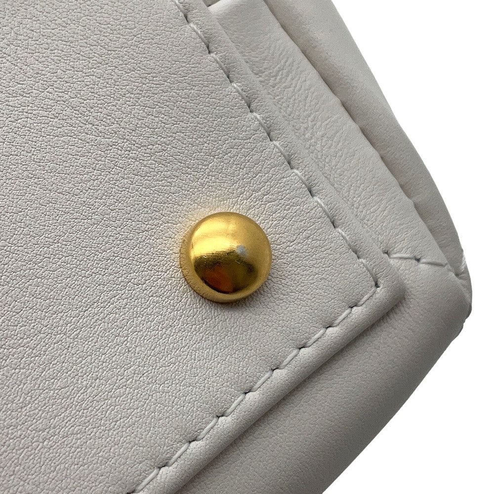 CHANEL Matelasse 2wayHandbag White Calf Leather