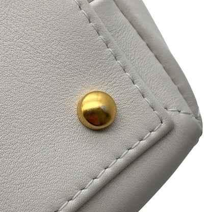 CHANEL Matelasse 2wayHandbag White Calf Leather