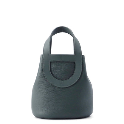HERMES In the loop Vert Mangrove Taurillon Clemence Swift Leather Size 18