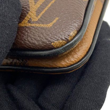 LOUIS VUITTON Pochette double zip NoirM69203 Monogram Monogram / Giant Reverse