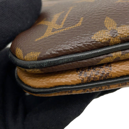 LOUIS VUITTON Pochette double zip NoirM69203 Monogram Monogram / Giant Reverse