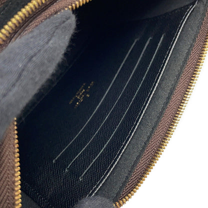 LOUIS VUITTON Pochette double zip NoirM69203 Monogram Monogram / Giant Reverse