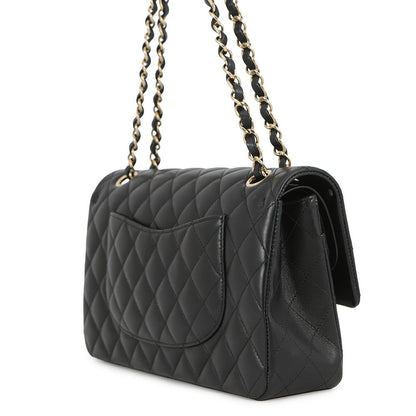 CHANEL Matelasse W Flap Chain Shoulder 24 Year Cruise BlackA01112 Lambskin Size 25