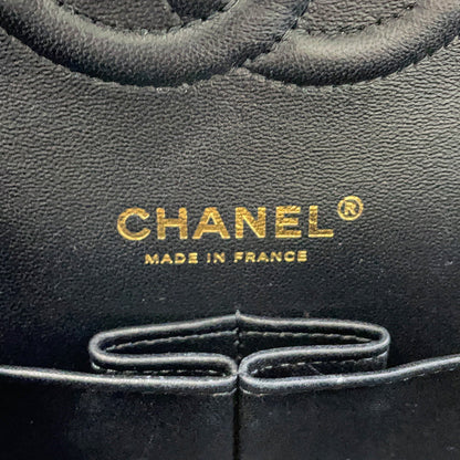 CHANEL Matelasse W Flap Chain Shoulder 24 Year Cruise BlackA01112 Lambskin Size 25