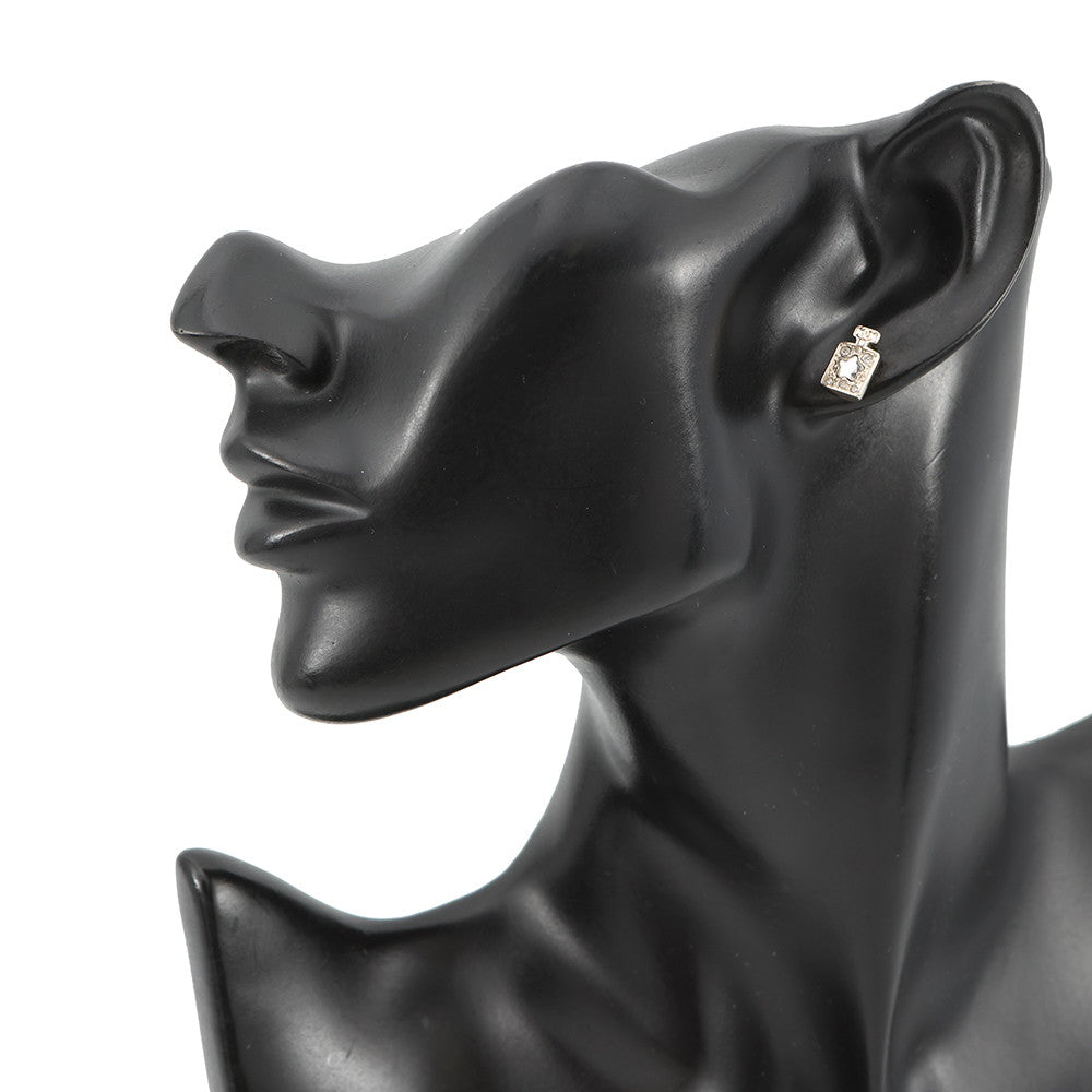 CHANEL Mini earrings set of 4ABF373 Metal Rhinestone