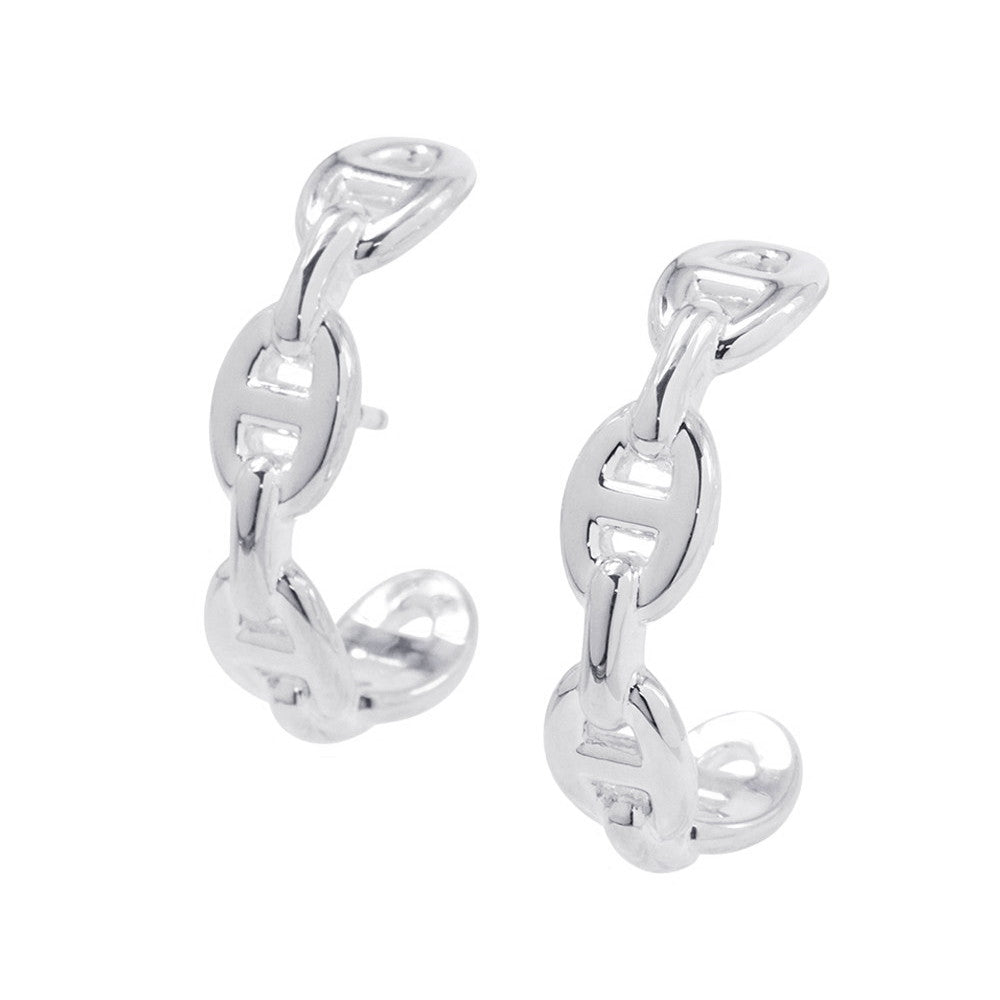HERMES Chaine d'Ancre Earrings SV925