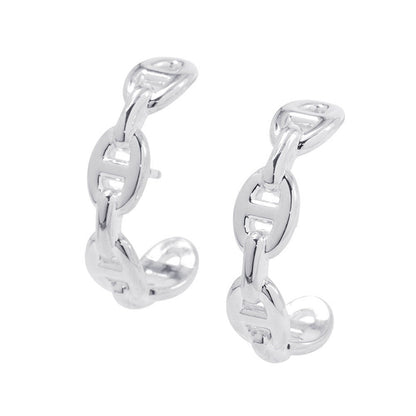 HERMES Chaine d'Ancre Earrings SV925
