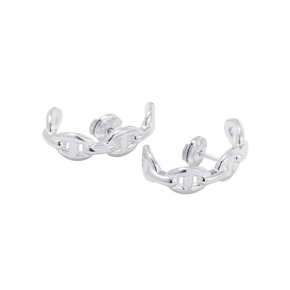 HERMES Chaine d'Ancre Earrings SV925