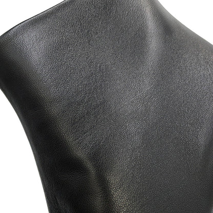 CHANEL CC Logo short boots BlackG34203 Patent Leather Leather Size 37.5C