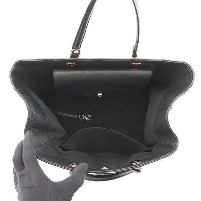 CHANEL Matelasse Shopping Tote Bag BlackAS0356 Calf Leather Size Medium
