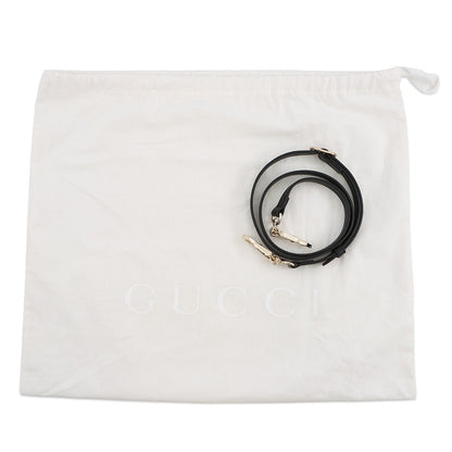 GUCCI Bamboo 1947 Top Handle Black827815 Champagne GoldHardware Size Small