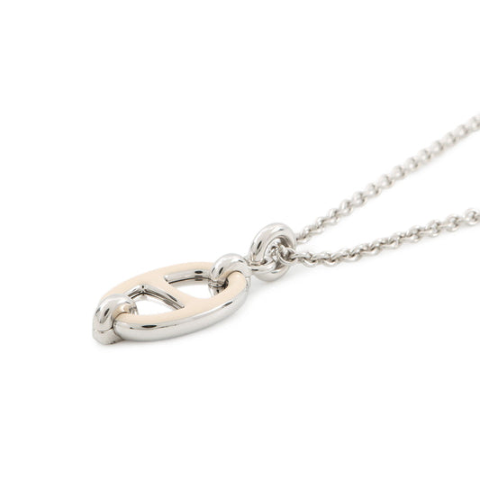 HERMES Mini Mayon Necklace Size PM claim Lacquer Metal