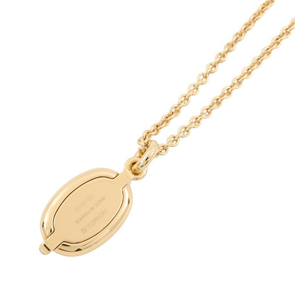 HERMES Mini Mayon Necklace Size PM claim Lacquer Metal