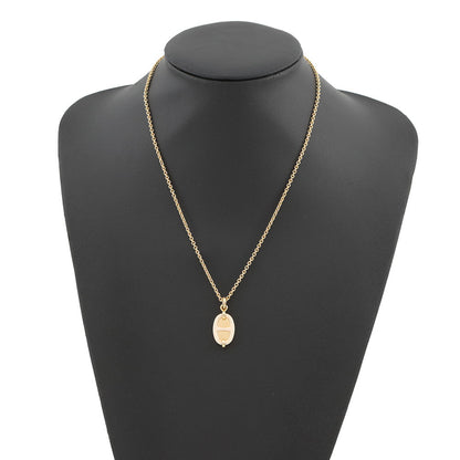 HERMES Mini Mayon Necklace Size PM claim Lacquer Metal