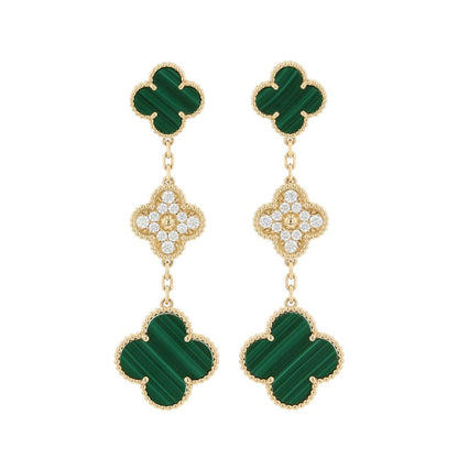 Van Cleef & Arpels Magic Alhambra Earring 3 MotifVCARO9II00 18K Yellow Gold