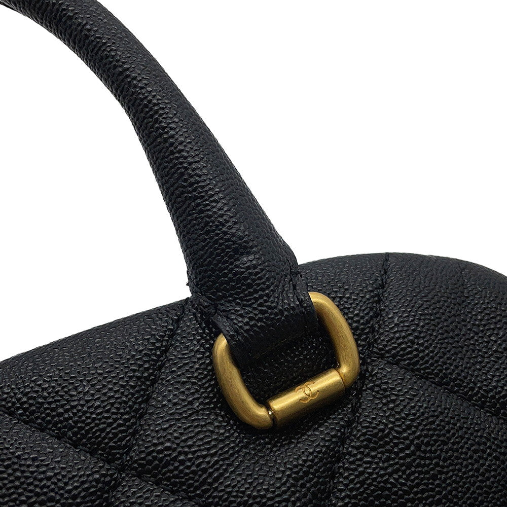 CHANEL Matelasse Bowling Bag BlackAS3893 Caviar Leather