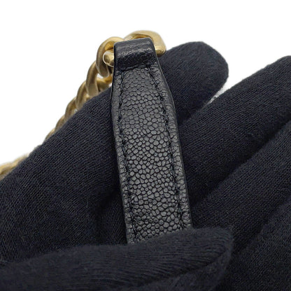 CHANEL Matelasse Bowling Bag BlackAS3893 Caviar Leather