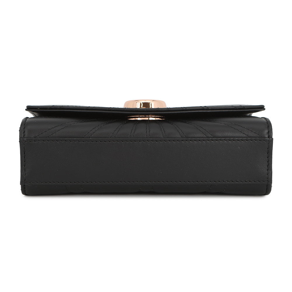 Chopard Happy Mini Chain Shoulder Bag Black Leather