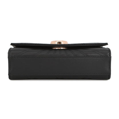 Chopard Happy Mini Chain Shoulder Bag Black Leather