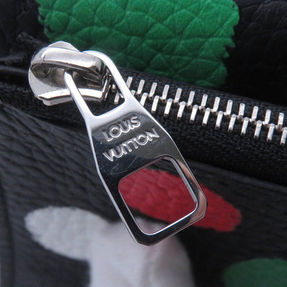 LOUIS VUITTON LV × YK Portefeuille Capucine Compact Noir/MulticolorM81963 Taurillon Leather/Painted Dot