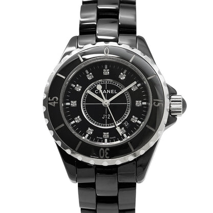 CHANEL J12 W33mm Ceramic Stainless Steel Black DialH1625