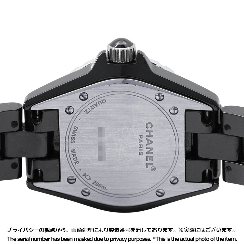 CHANEL J12 W33mm Ceramic Stainless Steel Black DialH1625