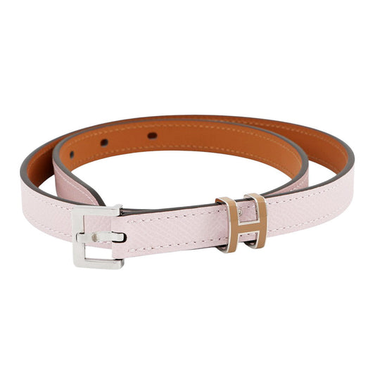 HERMES Belt Pop H 15 Size 70 Mauve Pale/ChaiH010709UKAC070 Epsom