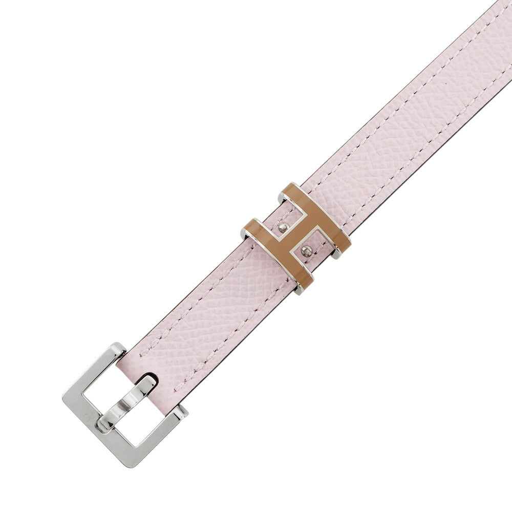 HERMES Belt Pop H 15 Size 70 Mauve Pale/ChaiH010709UKAC070 Epsom